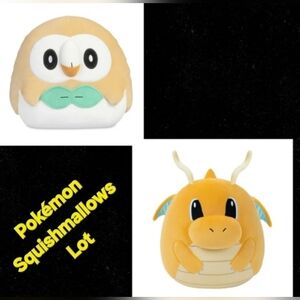Original Squishmallows Pokemon 2pc